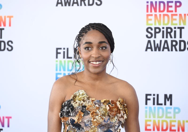 Ayo Edebiri at the 2023 Film Independent Spirit Awards held on March 4, 2023 in Santa Monica, California.