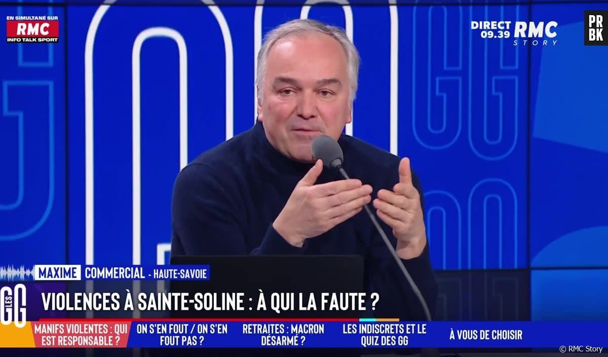 Clash entre Olivier Truchot et un auditeur des Grandes Gueules le lundi 27 mars 2023 sur RMC Story - RMC Story