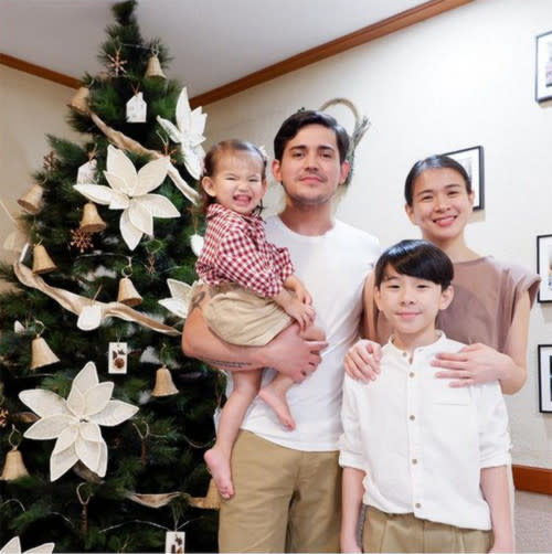Paolo and LJ with their daughter Summer, and Aki, LJ's son from a previous relationship