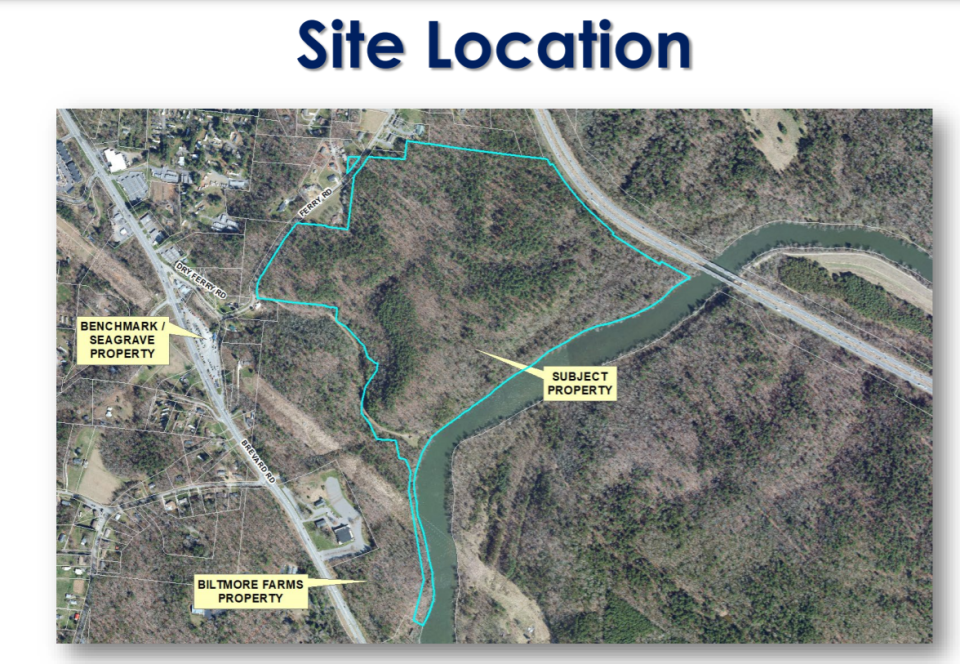 Buncombe County owns 137 acres on Ferry Road.