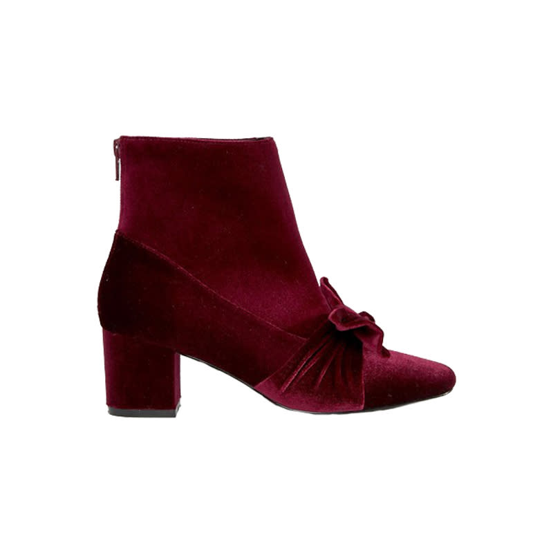<a rel="nofollow noopener" href="http://rstyle.me/n/b3uq2hjduw" target="_blank" data-ylk="slk:Velvet Bow Ankle Boots, ASOS, $68;elm:context_link;itc:0;sec:content-canvas" class="link ">Velvet Bow Ankle Boots, ASOS, $68</a><ul> <strong>Related Articles</strong> <li><a rel="nofollow noopener" href="http://thezoereport.com/fashion/style-tips/box-of-style-ways-to-wear-cape-trend/?utm_source=yahoo&utm_medium=syndication" target="_blank" data-ylk="slk:The Key Styling Piece Your Wardrobe Needs;elm:context_link;itc:0;sec:content-canvas" class="link ">The Key Styling Piece Your Wardrobe Needs</a></li><li><a rel="nofollow noopener" href="http://thezoereport.com/beauty/makeup/halloween-makeup-tutorial/?utm_source=yahoo&utm_medium=syndication" target="_blank" data-ylk="slk:This Halloween Makeup Transformation Is So Mesmerizing;elm:context_link;itc:0;sec:content-canvas" class="link ">This Halloween Makeup Transformation Is So Mesmerizing</a></li><li><a rel="nofollow noopener" href="http://thezoereport.com/fashion/accessories/rashida-jones-iconery-jewelry-collection/?utm_source=yahoo&utm_medium=syndication" target="_blank" data-ylk="slk:Rashida Jones Just Launched The Chicest Jewelry Collection;elm:context_link;itc:0;sec:content-canvas" class="link ">Rashida Jones Just Launched The Chicest Jewelry Collection</a></li></ul>