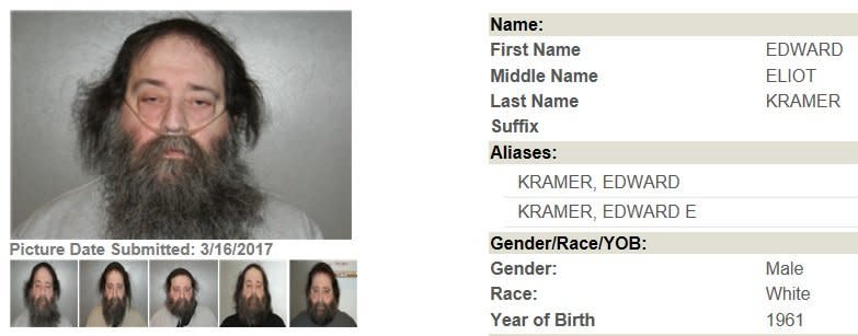 Edward Kramer's profile on the Georgia Bureau of Investigation Sex Offender registry. (Photo: <a href="https://gbi.georgia.gov/georgia-sex-offender-registry" target="_blank">Georgia Bureau of Investigation</a>)