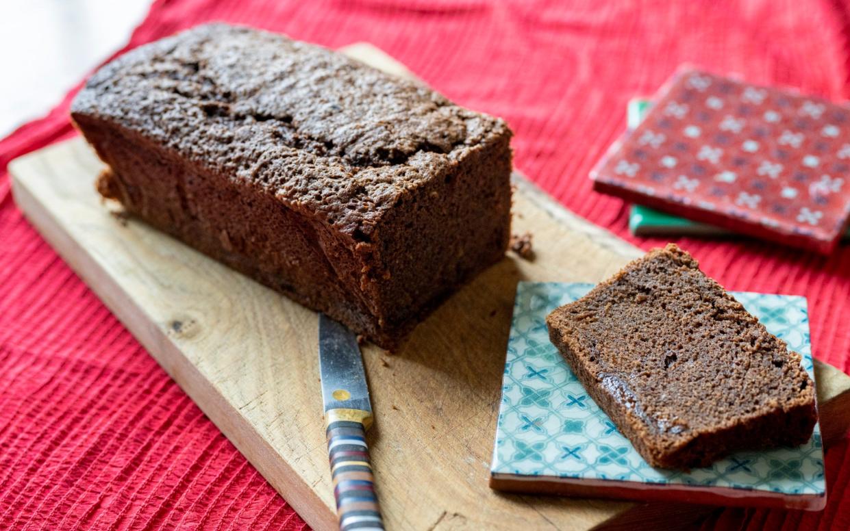 A moist loaf cake laced with coffee, chocolate and brandy - Andrew Crowley