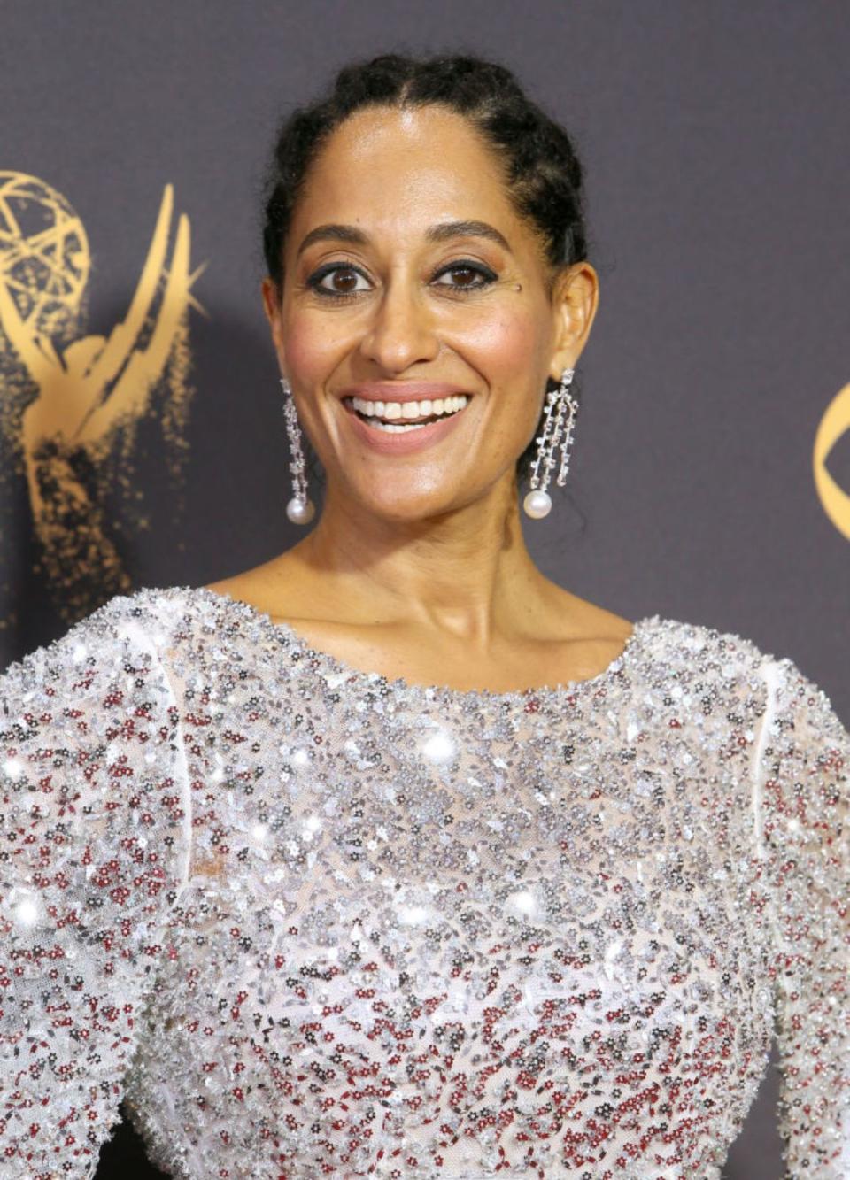 Tracee Ellis Ross attending the Emmy awards in Los Angeles, California