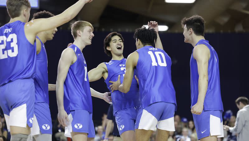 BYU men’s volleyball plays USC on Thursday, March 30, 2023 at the Smith Fieldhouse in Provo, Utah.