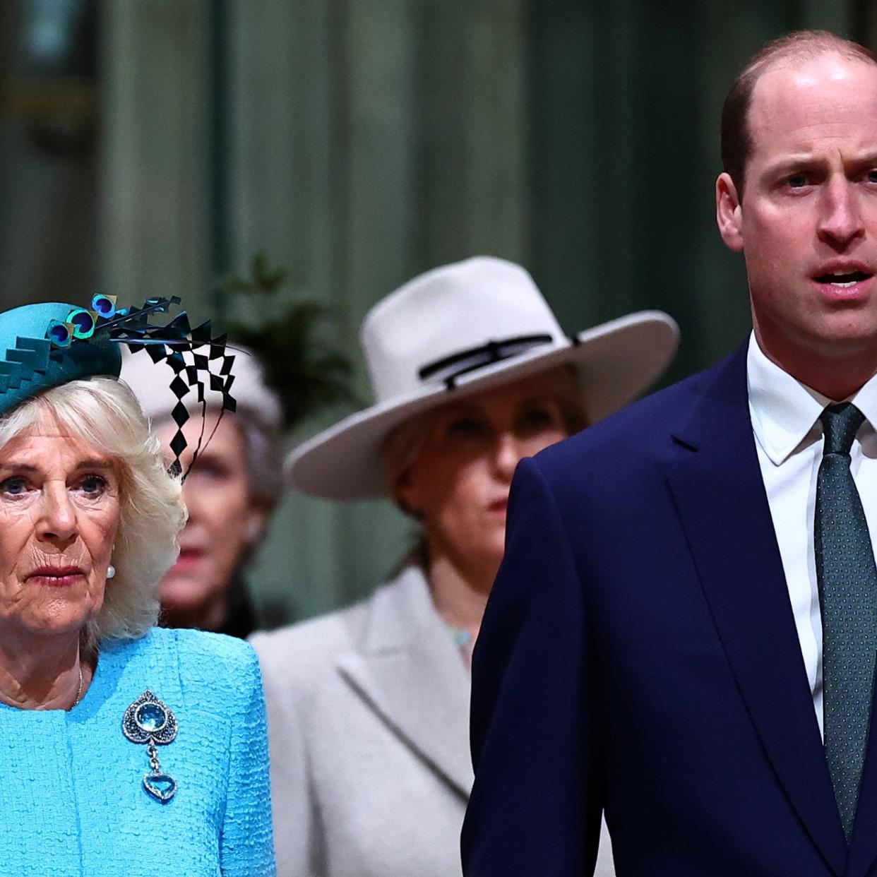  Queen Camilla and Prince William. 