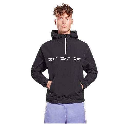 Reebok Men's Vector Woven Anorak Training Elements Jacket. Image via Sport Chek.