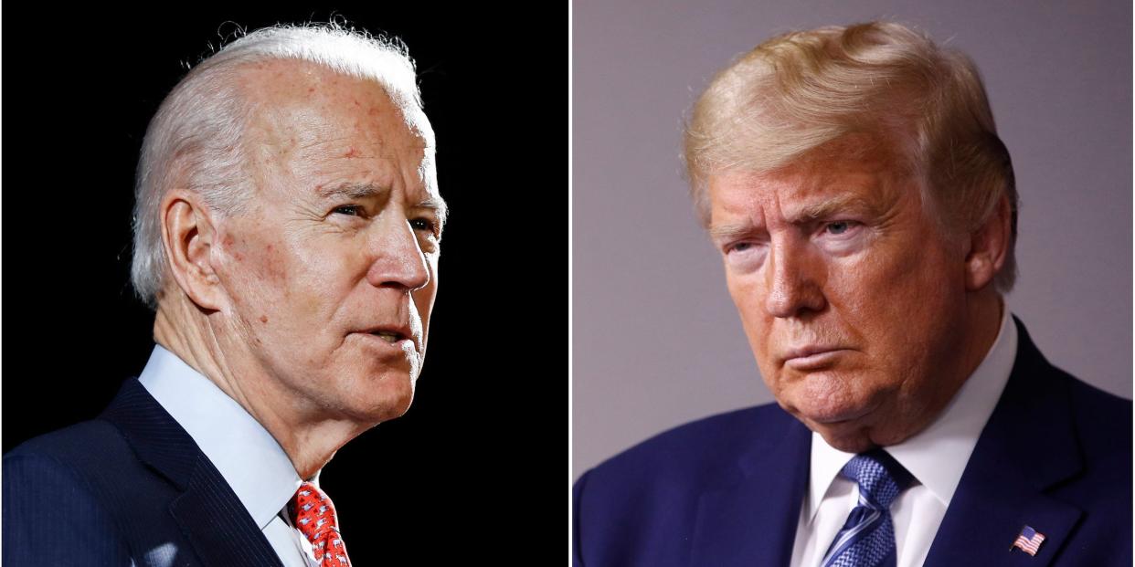 Joe Biden and Donald Trump