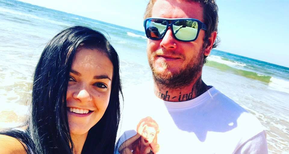 Rachael Aracic and partner Tyson Griffiths were due to fly out of Hamilton Island on Tuesday morning. Source: Supplied