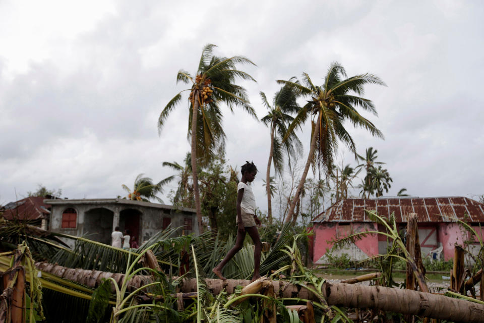 Hurricane Matthew batters Haiti and large parts of the Caribbean