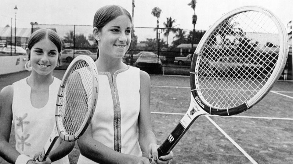 Jeanne and Chris Evert, pictured here in 1972.