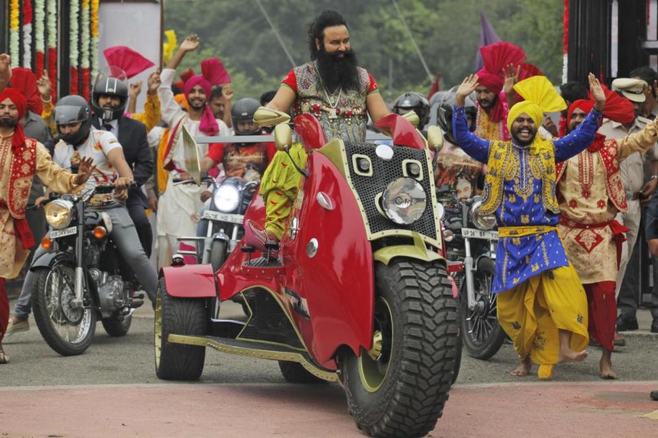 Self-styled spiritual guru: Gurmeet Ram Rahim Singh (AP)