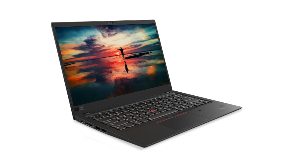 Lenovo's ThinkPad X1 Carbon, also shown at CES 2018, has an HDR screen