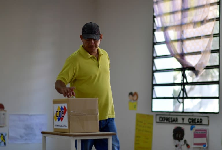 Polling stations like this one in Caracas were mostly empty as few Venezuelans bothered to vote in the December 2018 municipal elections