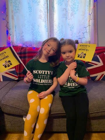<p>Courtesy of Scotty's little soldiers</p> Isabelle Bovington and her older sister Elizabeth