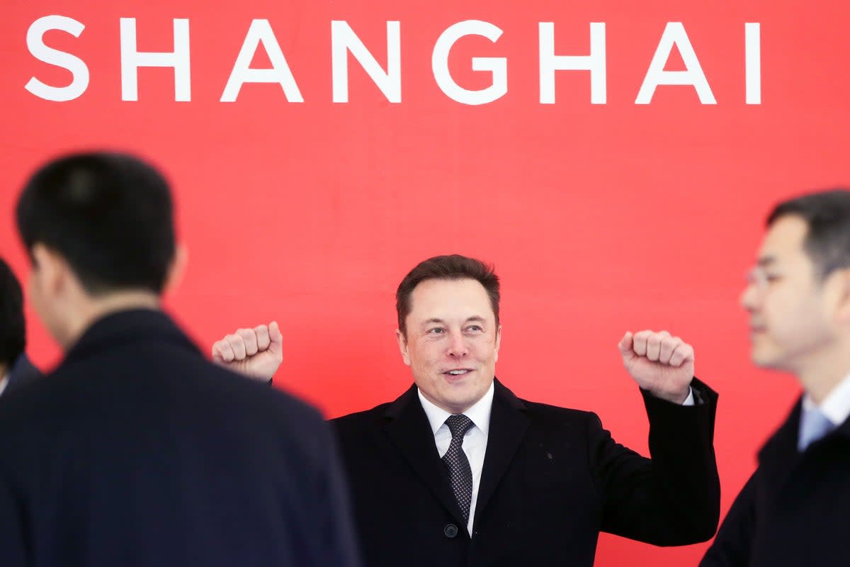 File image: Elon Musk attends the groundbreaking ceremony of the Tesla Shanghai factory in Shanghai in January 2019 (Xinhua)