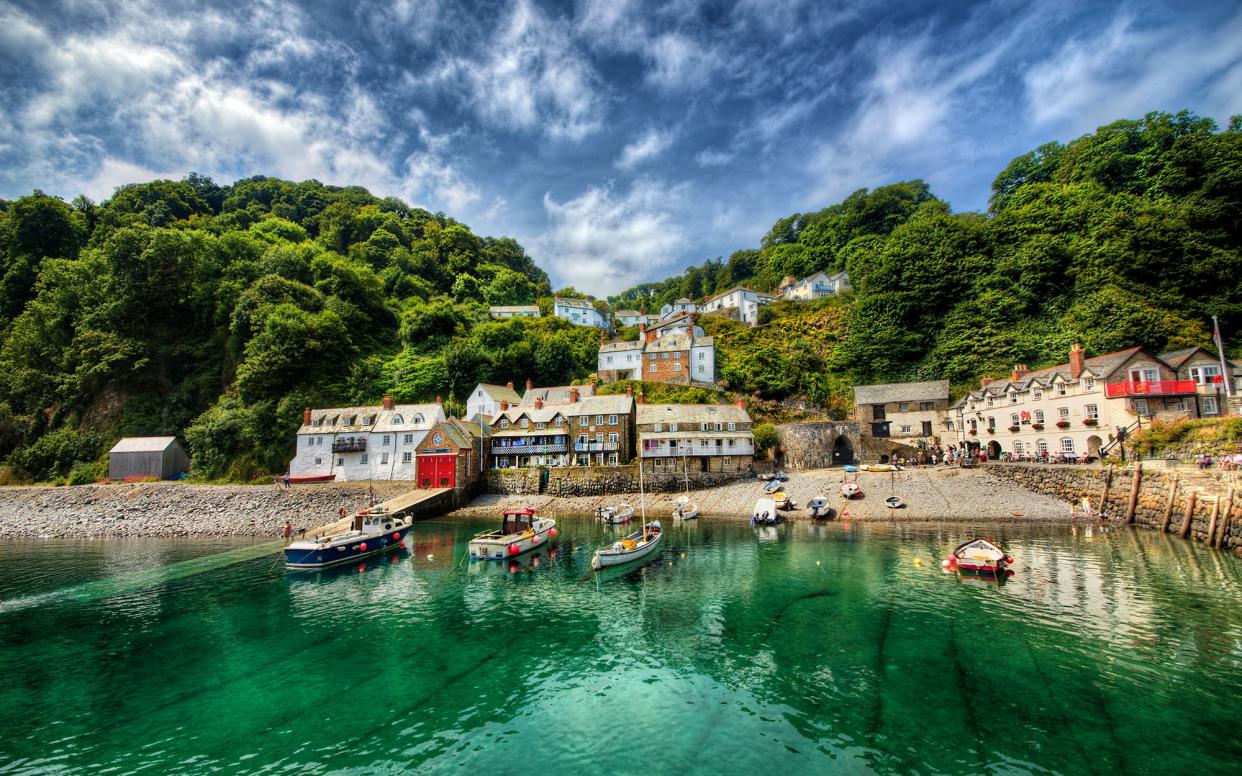 The South West Coast Path, Britain’s longest footpath, traces the both coasts of Devon, offering easy access to wild and windswept cliffs, secluded sandy coves and remote hamlets. Pictured above is the village of Clovelly - RolfSt