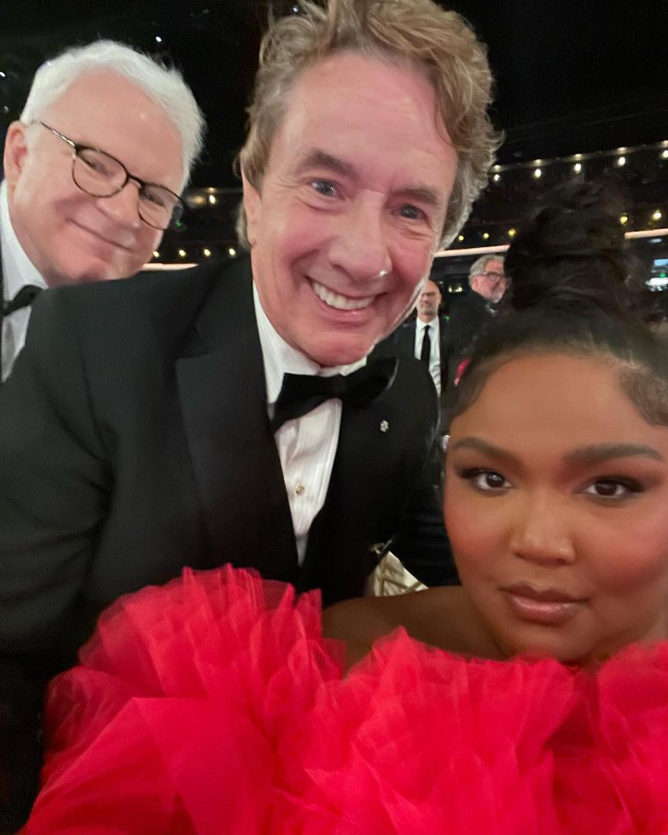 https://www.instagram.com/p/Cic5jh5LgGr/. Lizzo Shares 'Selfie Time' From the Emmys