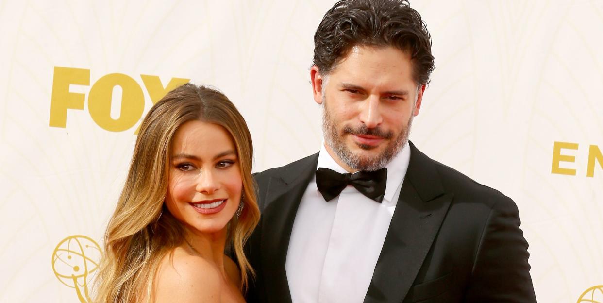 los angeles, ca september 20 actors sofia vergara l and joe manganiello attend the 67th annual primetime emmy awards at microsoft theater on september 20, 2015 in los angeles, california photo by mark davisgetty images