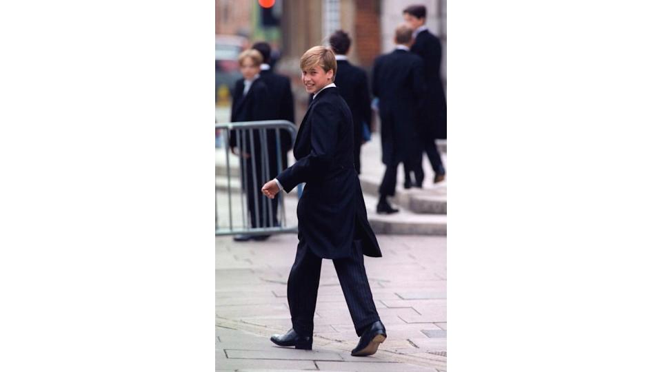 Prince William at Eton College in 1995