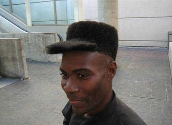 Giving hat hair a whole new meaning.