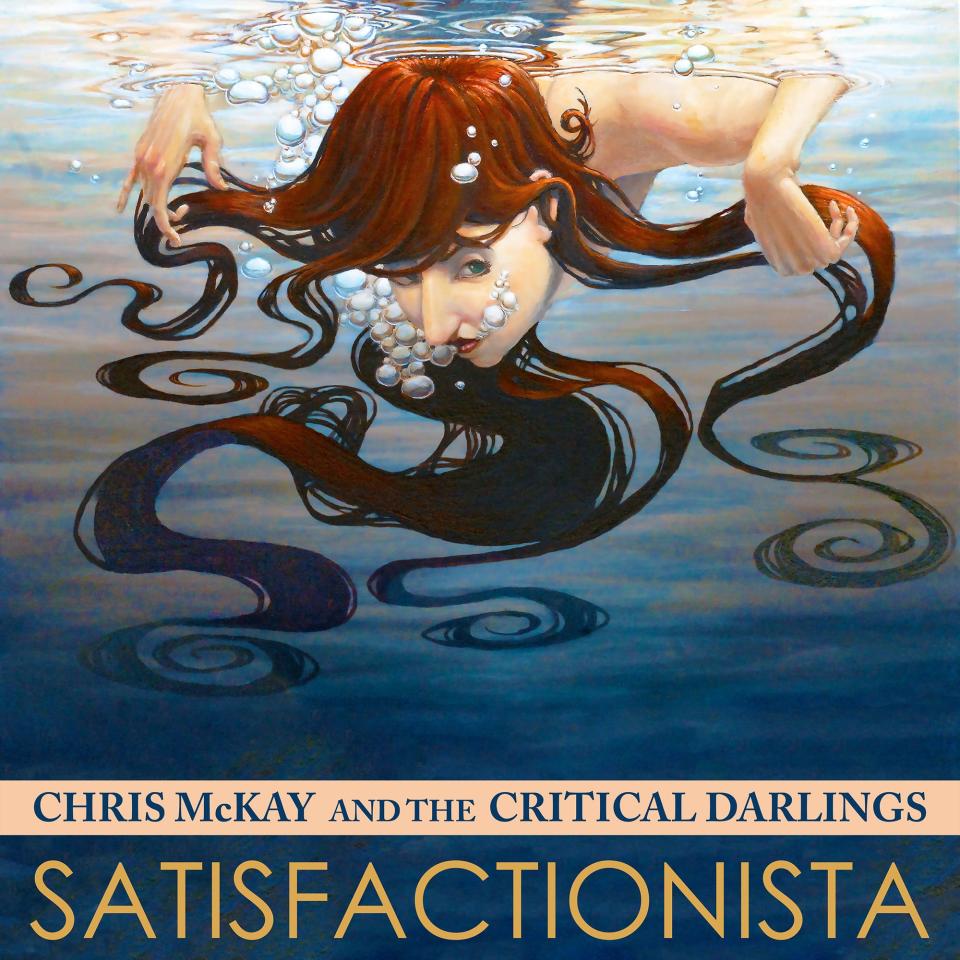 The covert art for Chris McKay and The Critical Darlings album "Satisfactionista" 2023 deluxe reissue features a painting by Scott Bullock.