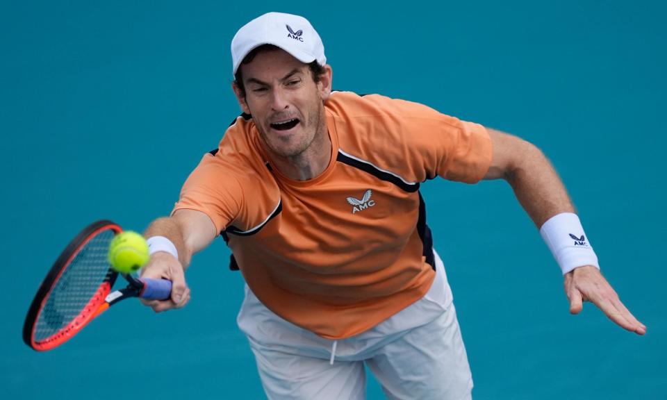 <span>Andy Murray battled back to victory having been outplayed in the opening set by Matteo Berrettini.</span><span>Photograph: Rebecca Blackwell/AP</span>
