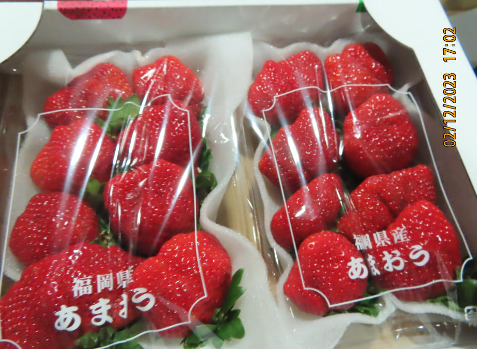 日本蔬果受不少台灣民眾喜愛，但日本草莓多次因農藥殘留違規，遭邊境攔截。食藥署26日公布邊境查驗不合格名單，又有2批日本草莓不合格，將100%逐批查驗至113年年4月30日。（圖／食藥署提供）