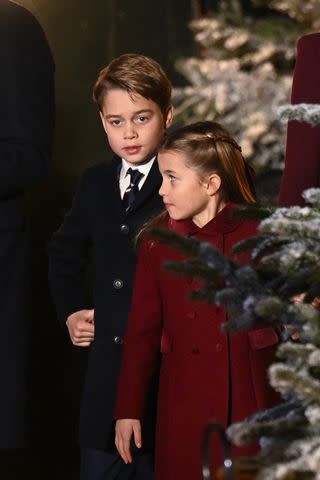 Getty Princess Charlotte and Prince George in 2022