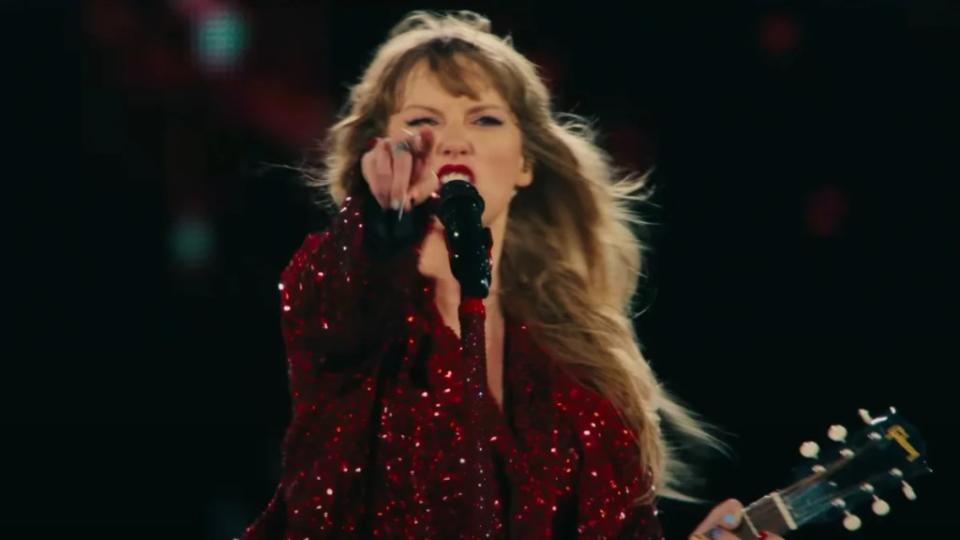 Taylor Swift performs “All Too Well” during “The Eras Tour” (AMC)