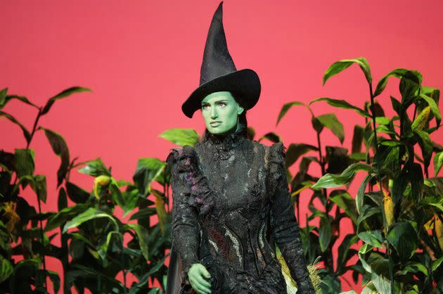 Idina Menzel as Elphaba in Wicked in 2006