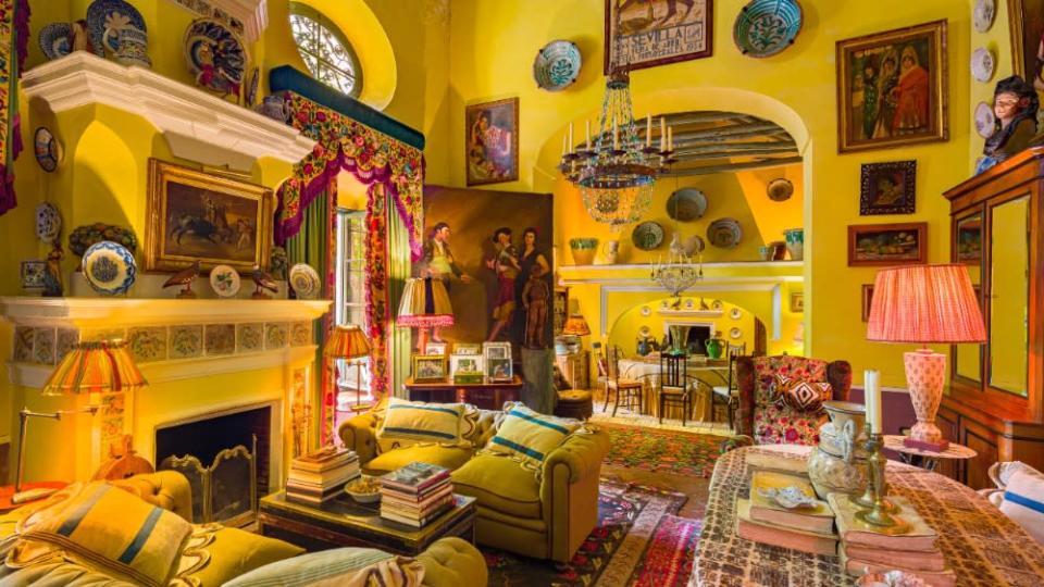 The interior features a traditional Andalusian design. -Credit: Seville Sotheby's International Realty