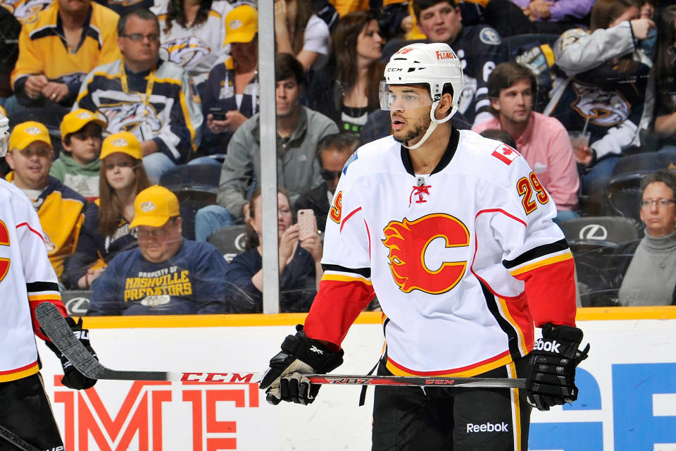 Akim Aliu, who bravely shared his experiences with racism in hockey back in 2019, was chosen as one of the co-heads of the Hockey Diversity Alliance. (Photo by Frederick Breedon/Getty Images)