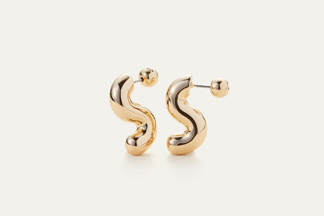 Write Me a Love Letter Squiggle Hoop Earrings