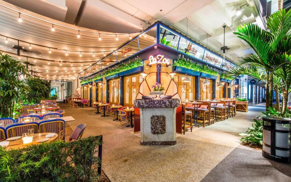 The interior at Bal Harbour’s Le Zoo