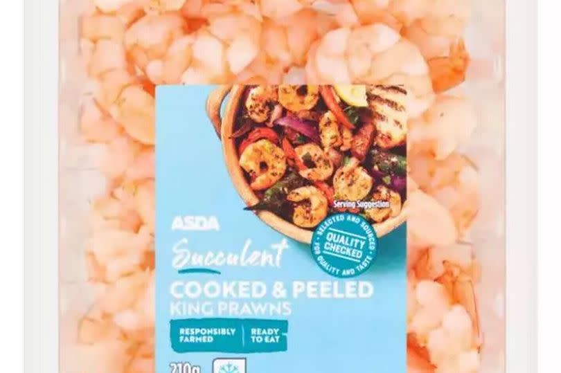 Asda Succulent Cooked & Peeled King Prawns