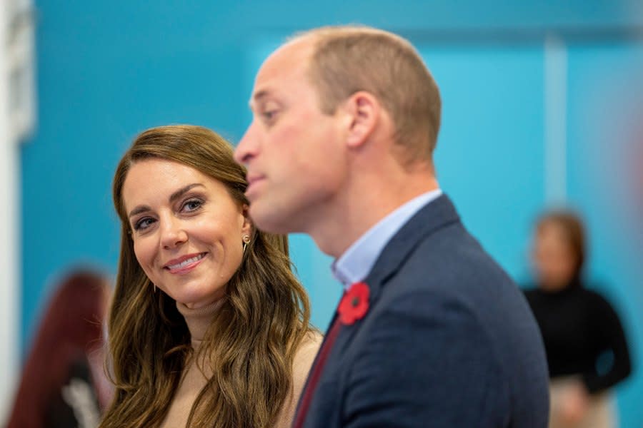 FILE – Britain’s Prince William and Britain’s Kate, Princess of Wales visit The Street, a community hub that hosts local organisations to grow and develop their services, in Scarborough, North Yorkshire, Thursday Nov. 3, 2022. (Charlotte Graham/Pool via AP, File)