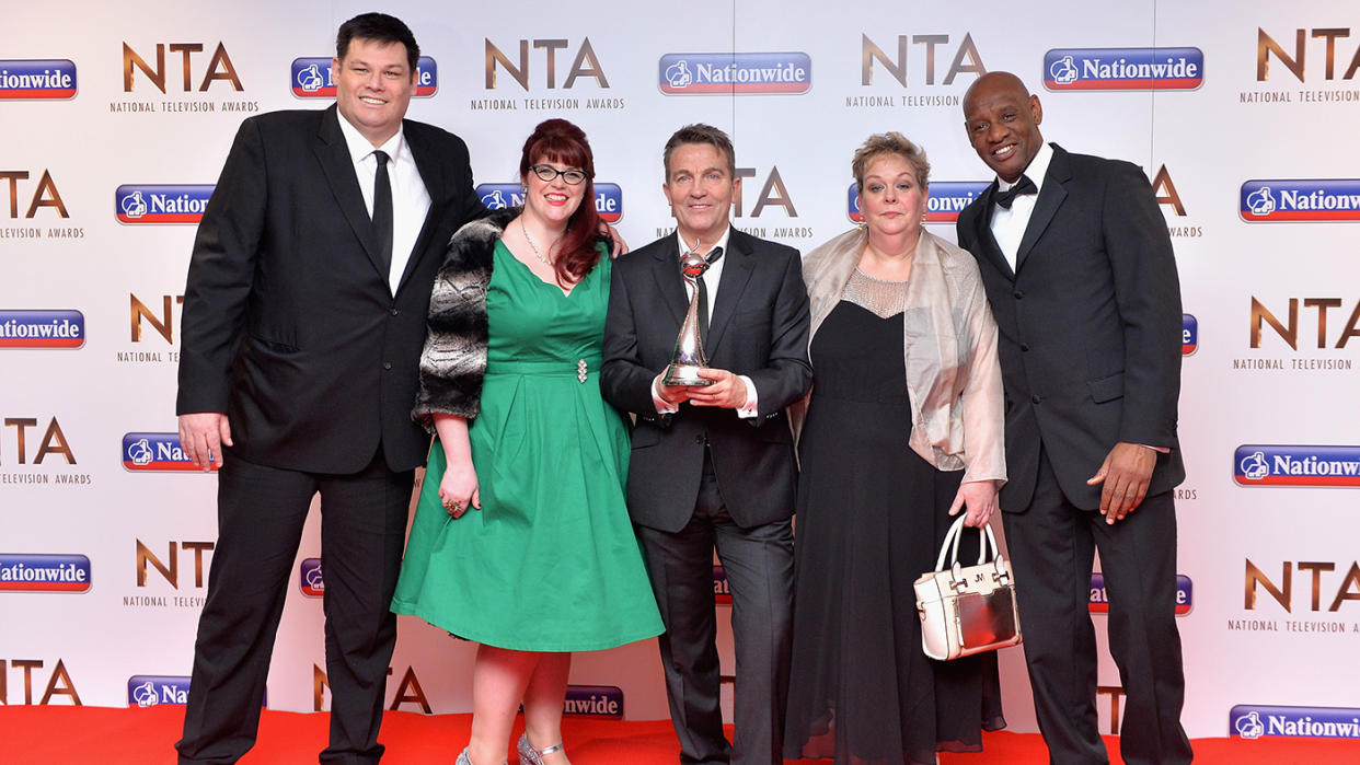 Shaun Wallace, seen here with his fellow Chasers, sees himself as a 'goal' model (Getty)