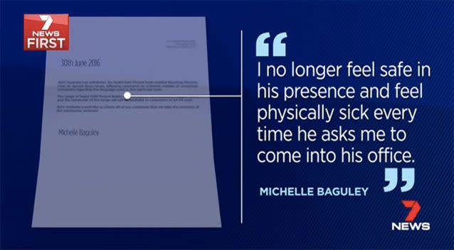 Ms Baguley wrote to the QRL back in June, raising her concerns. Source: 7 News