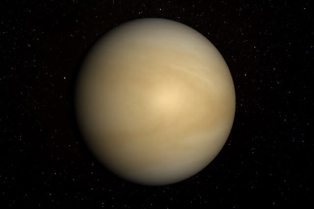 Venus with stars in the background.