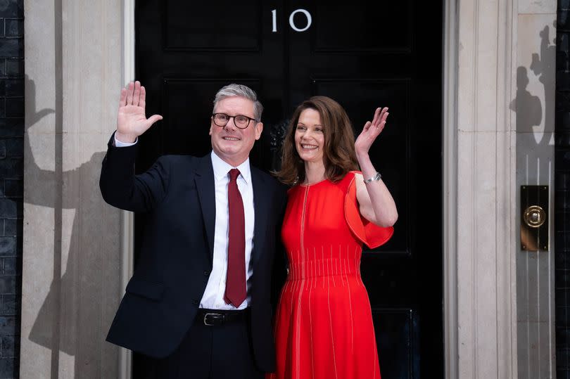 Newly elected Prime Minister Sir Keir Starmer and his wife Victoria Starmer at his official London residence at No 10 Downing Street -Credit:PA