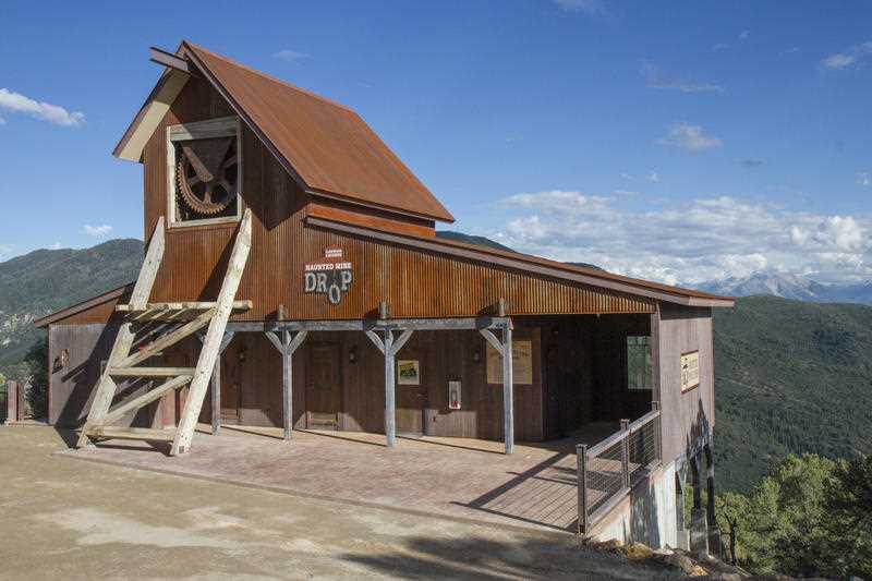 The Haunted Mine Drop is shown in this July 2017 file photo at Glenwood Caverns Adventure Park in Glenwood Springs.