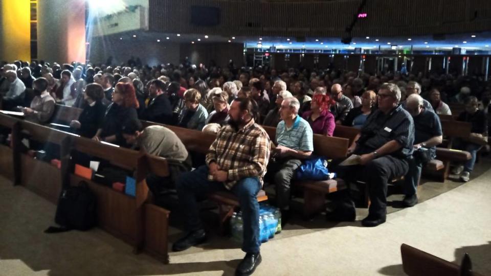Hundreds of people representing a variety of faiths gathered in Wichita Thursday night to launch Justice Together.
