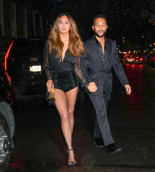 Chrissy Teigen Proves Underwear Are Officially Shorts in Teeny-Tiny Corset Hot  Pants