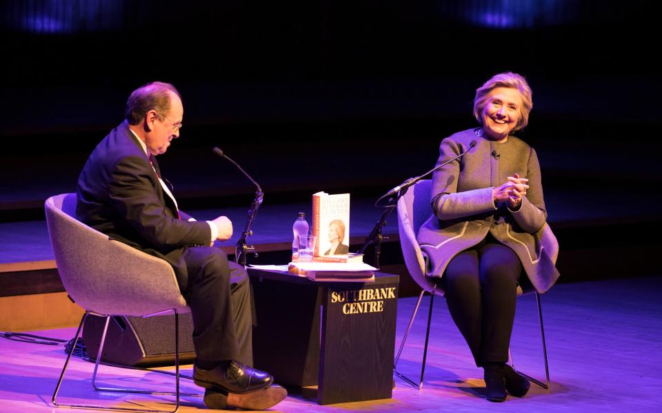 Hillary Clinton in conversation with James Naughtie at the Southbank Centre - © David Levene 2017