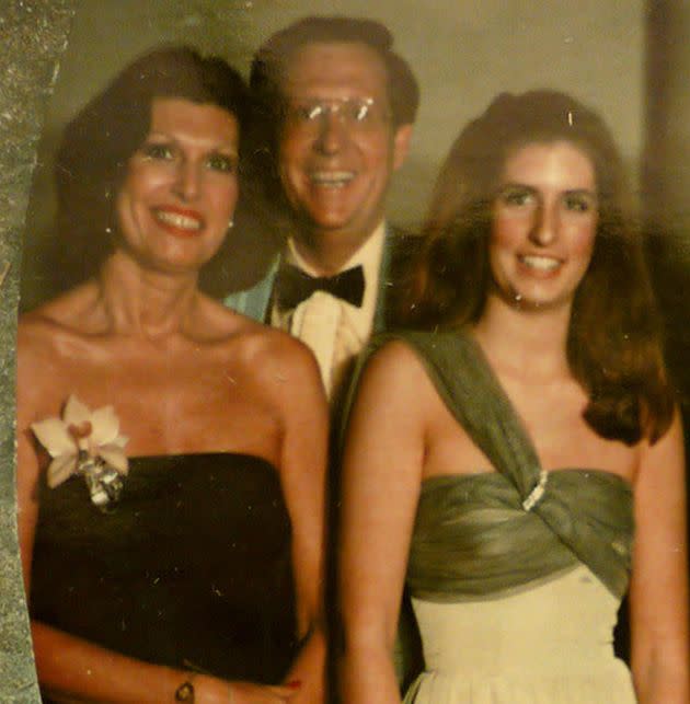The author and her parents, Susan and Elliott Alter, in a photo taken on the author's Sweet 16 and Susan’s 40th birthday. 