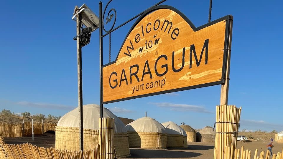 Garagum is one of three permanent camps located near the crater. - Joe Yogerst