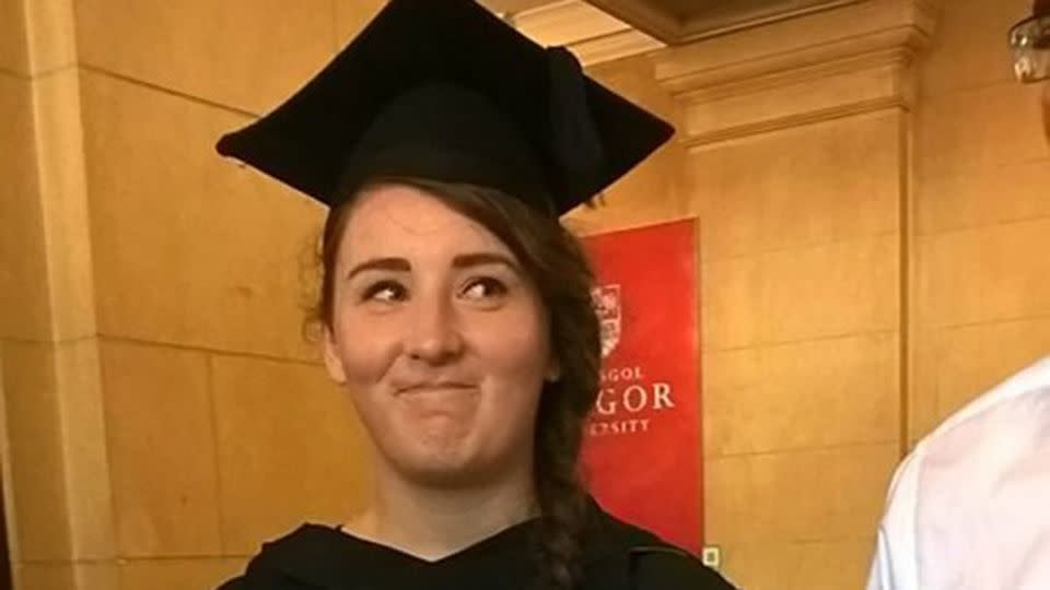 The 22-year-old graduate remains determined to pursue her dreams and become a solicitor. Photo: South West News Service