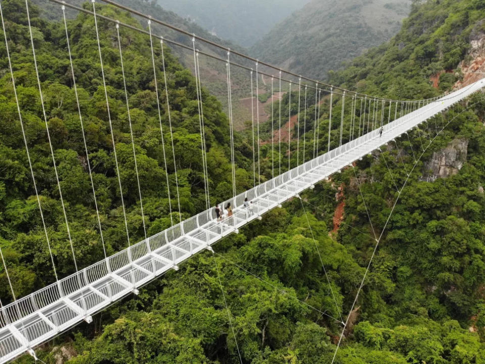 Bach Long Bridge, Vietnam’s Glass-Bottom Bridge<br>Nhac Nguyen/AFP via Getty Images