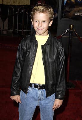 Cayden Boyd at the Hollywood premiere of Warner Brothers' Harry Potter and The Chamber of Secrets